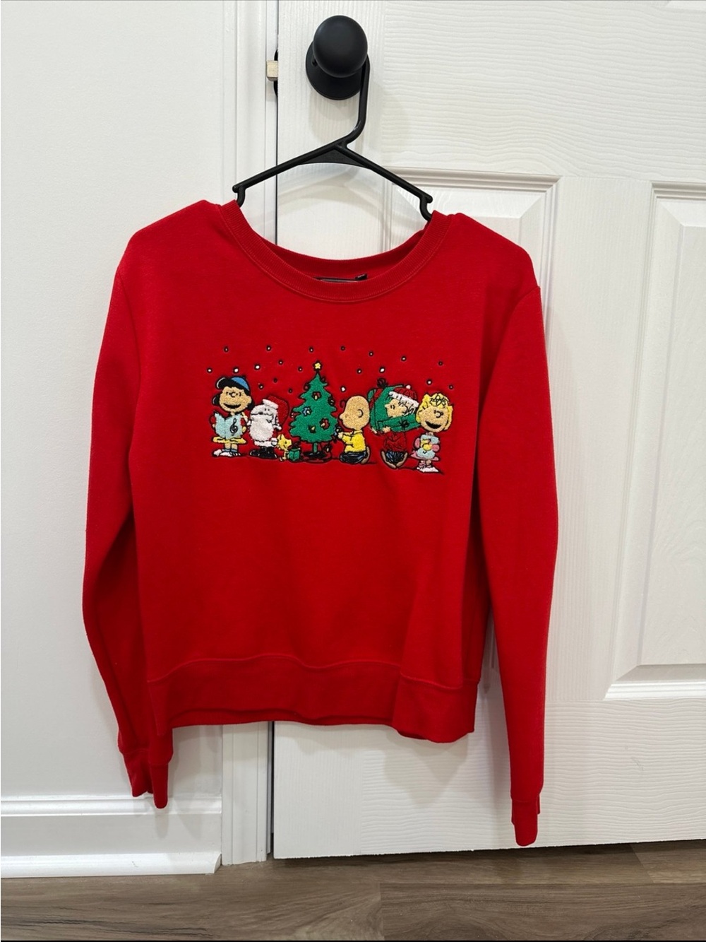 Peanuts Red Holiday Crewneck Sweatshirt